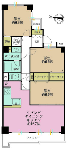 ヒルズ寺尾２番館の物件画像