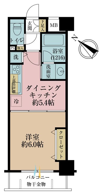 その他 1DK、専有面積30.36m2、バルコニー面積3.63m2