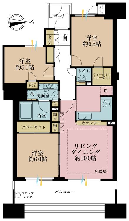 その他 3LDK、専有面積72.27m2