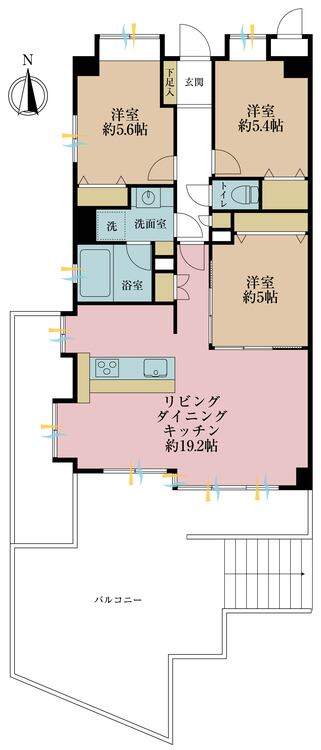 その他 3LDK、専有面積75.2m2