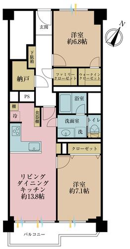 馬事公苑前ハイム２号棟の物件画像