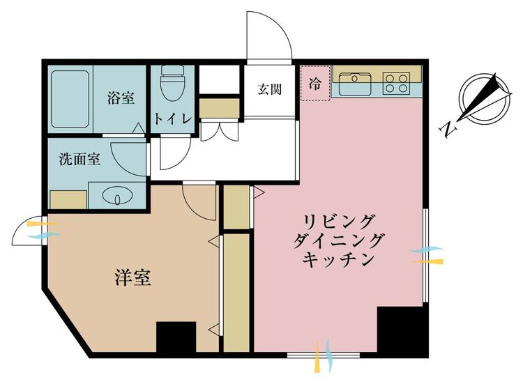 その他 1LDK、専有面積39.75m2