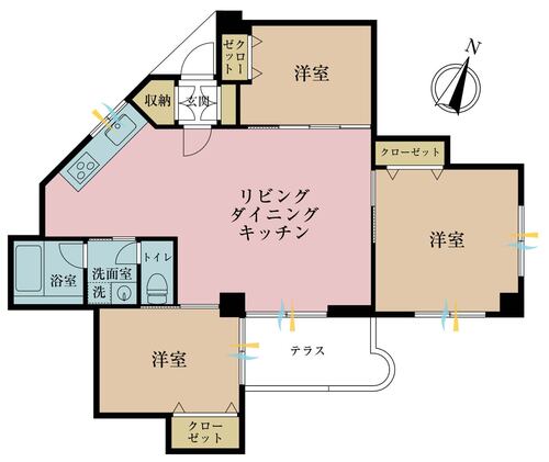 武蔵野グリーンタウンＤ棟の物件画像
