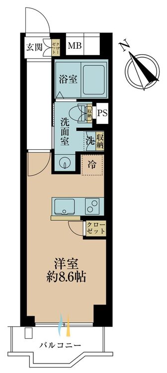 その他 専有面積26.5m2、バルコニー面積3.16m2