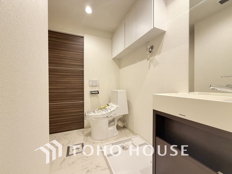 洗面 清潔感のある洗面室