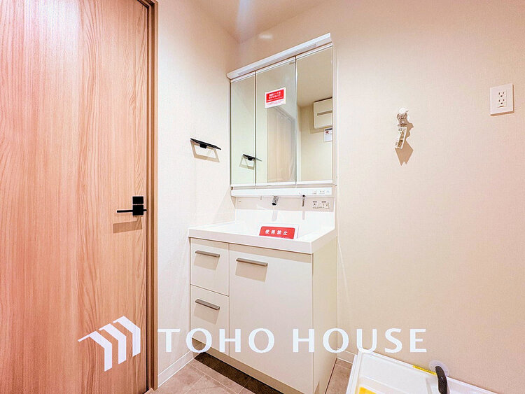 洗面 清潔感のある脱衣場