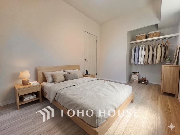 内装 ※生成AIによるイメージです。家具・小物は販売価格に含まれません。感性を育むプライベートルームはシンプルでスマートな空間。好みの空間で読書をしたり、音楽を聞いたりと一人の時間も充実したものにできます。