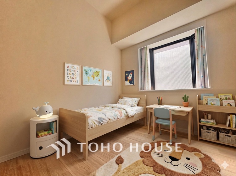 内装 ※生成AIによるイメージです。家具・小物は販売価格に含まれません。風の通り道。舞い込んでくる風が優しく躍り、室内に爽やかな空気を運んでくる。