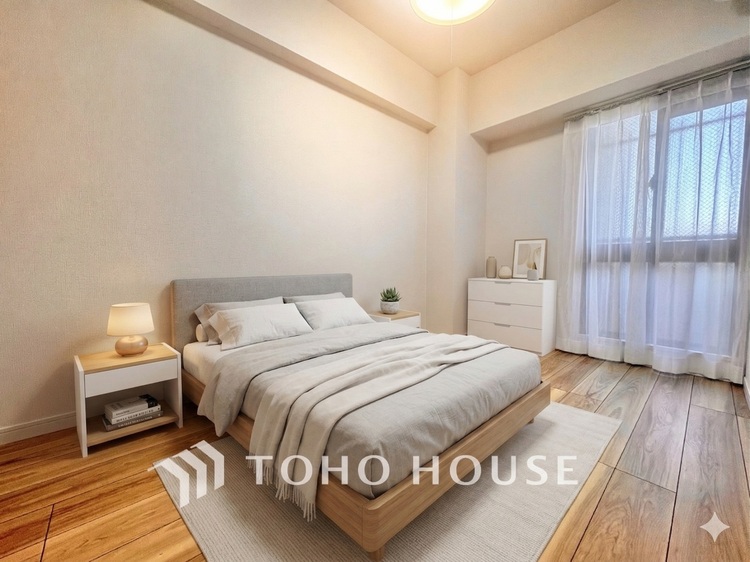 内装 ※生成AIによるイメージです。家具・小物は販売価格に含まれません。風の通り道。舞い込んでくる風が優しく躍り、室内に爽やかな空気を運んでくる。