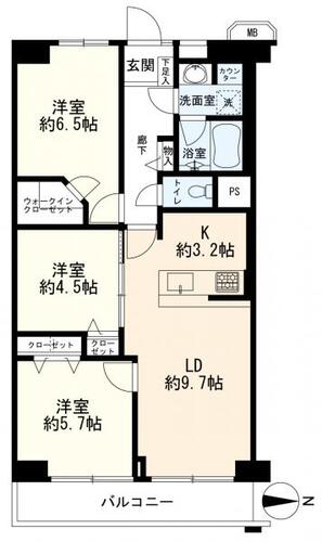 大口ハウスＡ棟の物件画像