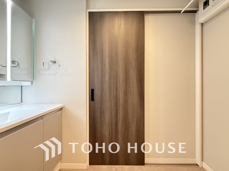 洗面 清潔感のある洗面室