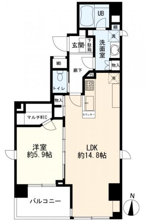間取り 1LDK