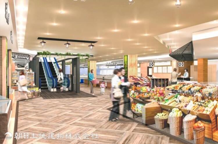 周辺 【ビーンズ中山店】1000ｍ　駅直結で雨にも濡れない利便性が魅力。通勤・通学のついでに立ち寄れます。青果精肉やお惣菜などの食品、スターバックス、コンビニなどがコンパクトに揃う施設。