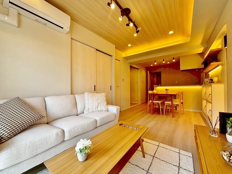 居間 ひとつひとつの空間に宿した機能性、そして美意識。