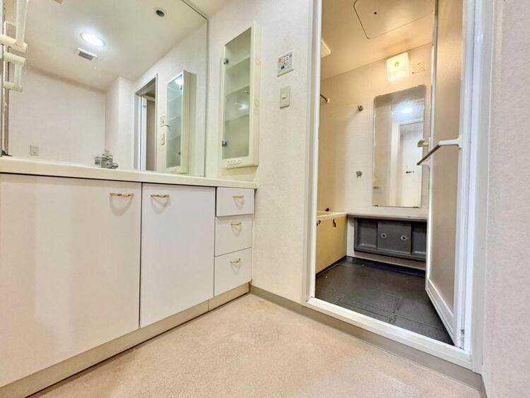 その他 十分な広さの脱衣所。