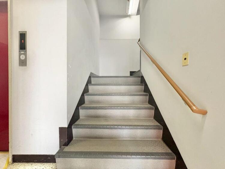 その他 共用部の階段です。明るく清潔に管理されています。