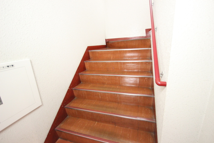 その他 共用部の階段です。明るく清潔に管理されています。