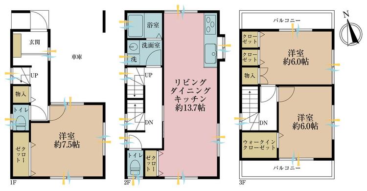 その他 3LDK、土地面積51.21m2、建物面積89.42m2