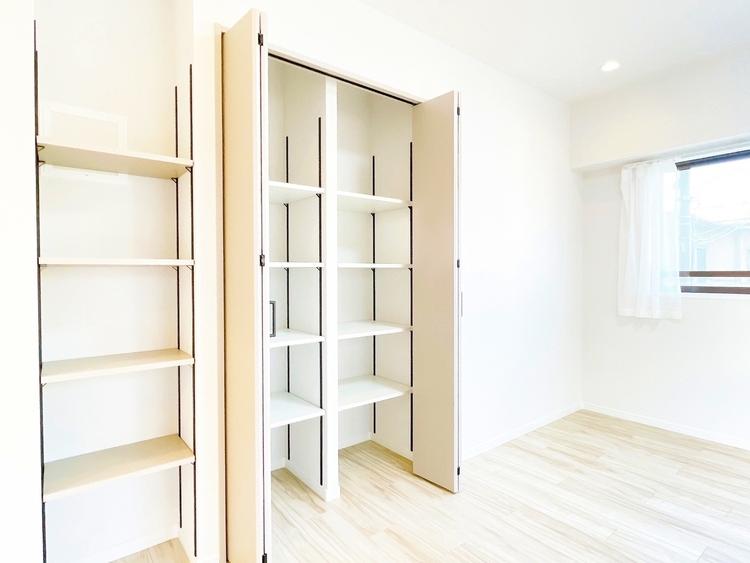 収納 暮らし心地を大きく左右する収納を、適材適所に配置し使い勝手を考慮しました。