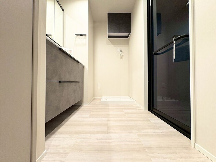 その他 十分な広さの脱衣所。