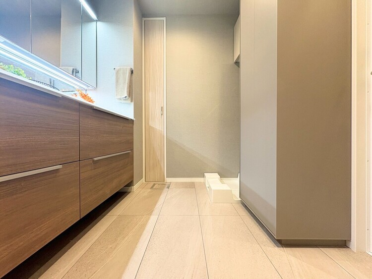 その他 十分な広さの脱衣所。