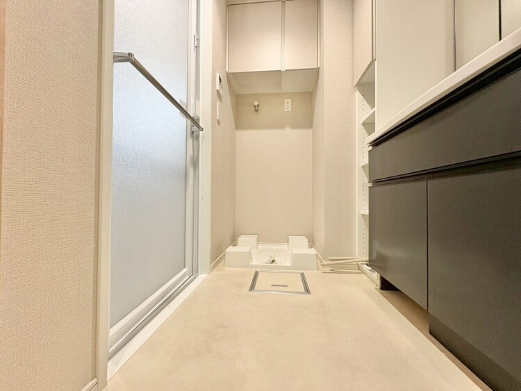 その他 十分な広さの脱衣所。