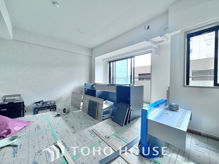 内装 「想像していた以上に広い」が写真を撮っているときの感想です。家事動線に配慮したプランによりご家族がくつろげる明るく広い空間が確保できました。