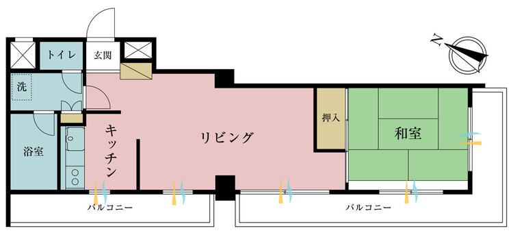 その他 1LDK、専有面積47.81m2