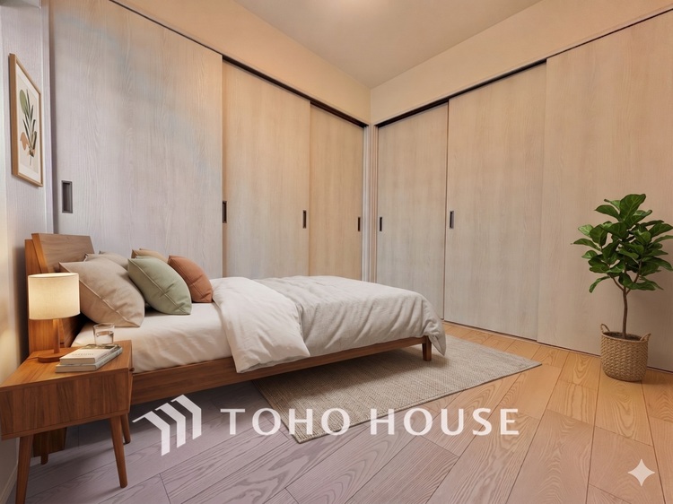 内装 ＊配置してある家具や小物はCGによるイメージ画像です。感性を育むプライベートルームはシンプルでスマートな空間。好みの空間で読書をしたり、音楽を聞いたりと一人の時間も充実したものにできます。