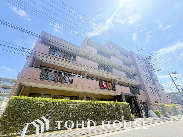 外観 〜「武蔵小杉」駅徒歩12分〜南向き、2面バルコニーのため陽当たり良好〜LDK16帖の広々とした空間〜