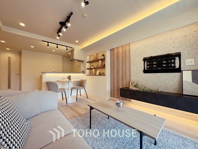 内装 【LIVING】◆陽光◆が差し込む。この開放的なLDKに家族の笑顔が集う。家族が一緒に過ごす空間は明るく、そして居心地よく。