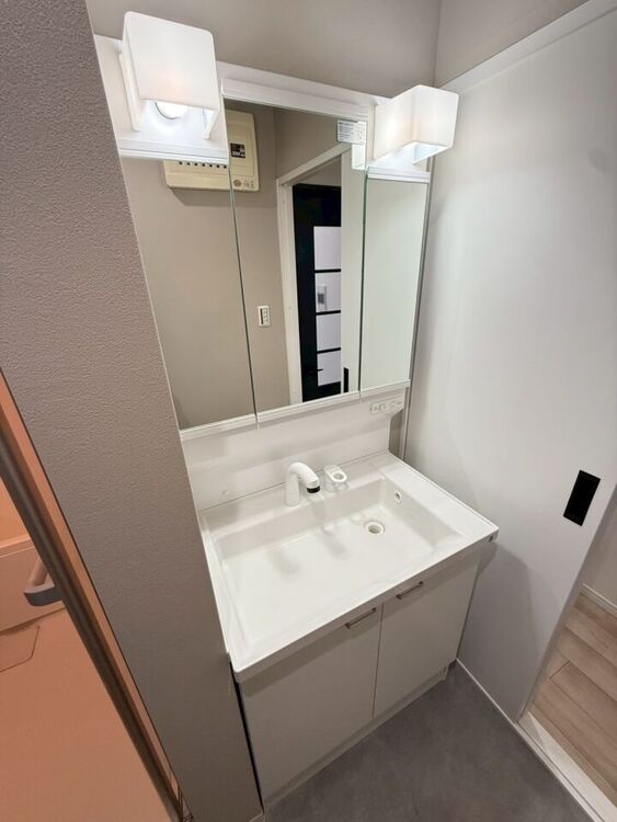その他 洗面台収納が豊富な３面鏡を設置♪水受けボールも適したサイズで、利用しやすいサイズです♪