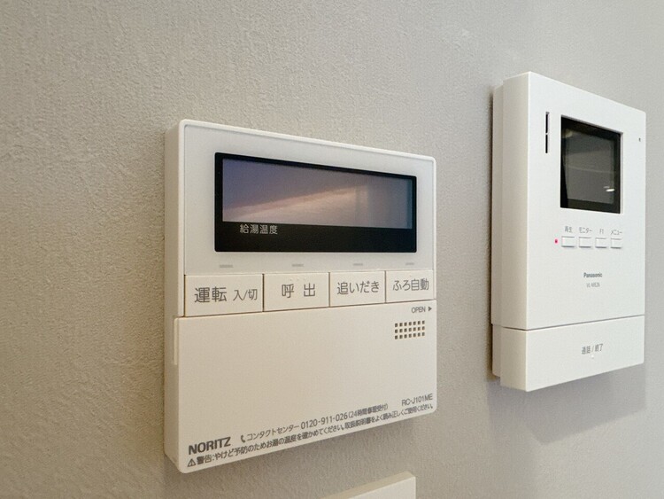 設備 見やすい画面で操作しやすい給湯パネルです。