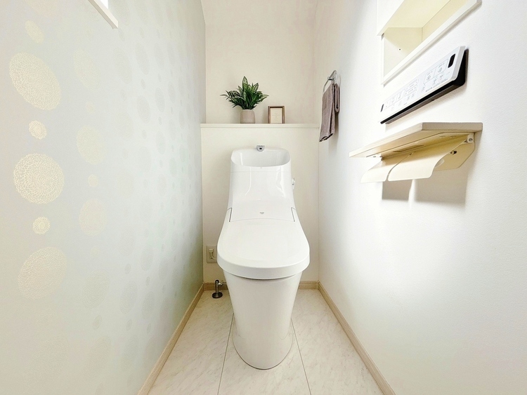 トイレ 暮らしの中のさりげないひとときの快適さにも、こだわりを、持って設備を配しております。