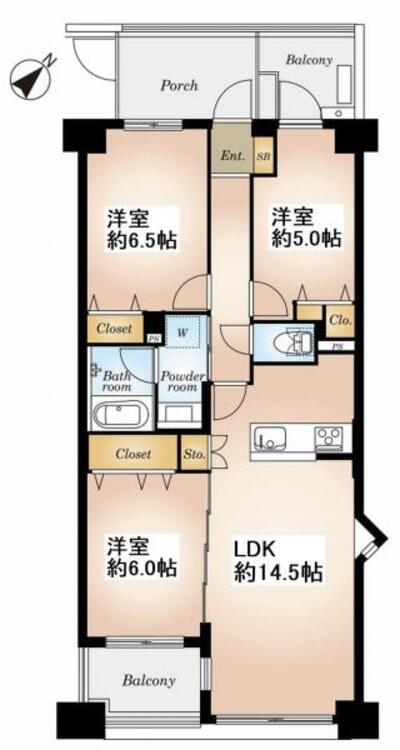 間取り 間取図（３ＬＤＫ）
