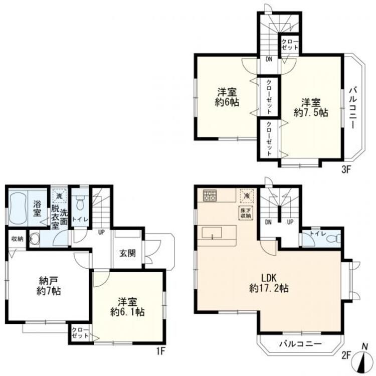 間取り 間取図（３ＳＬＤＫ）