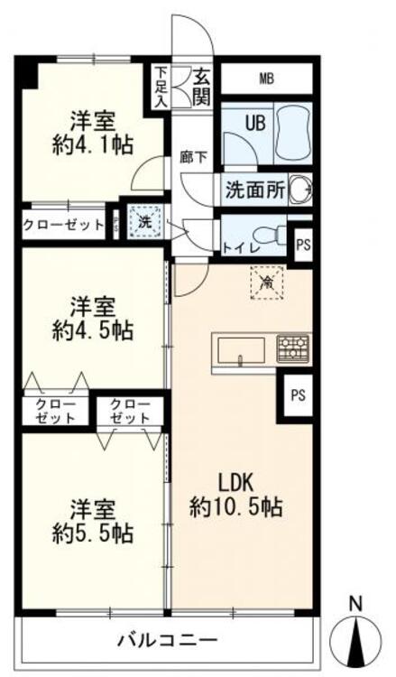 間取り 3LDK