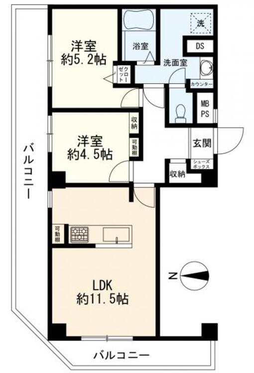 間取り 間取図（２ＬＤＫ）