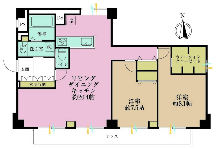 その他 2LDK、専有面積79.6m2