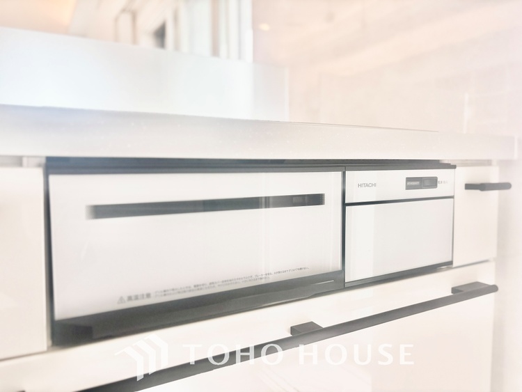 キッチン 【cooking papa is here】料理が苦手な人でも、チャレンジしてみたくなるワイドスパンのキッチン。家族の食卓がここから始まる。