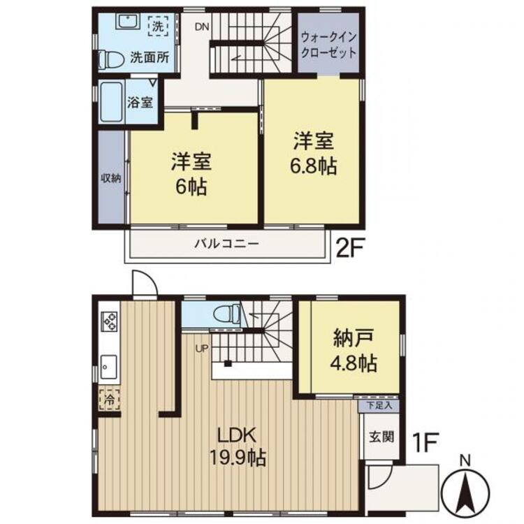 間取り 【間取り図】リフォーム済み物件です！LDK広々19帖以上ございます。