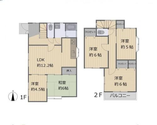 「相模大野」駅　相模原市南区上鶴間本町8丁目　内外装リフォーム物件♪　駐車場2台分(車種による)♪　南3室♪　複数路線利用可♪の物件画像