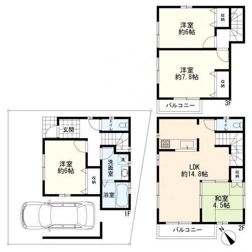 神奈川区西寺尾４丁目　中古一戸建ての物件画像