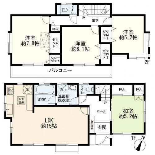 泉区岡津町　中古一戸建ての物件画像