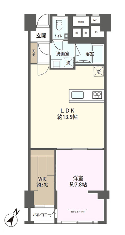 その他 1LDK、専有面積57.71m2