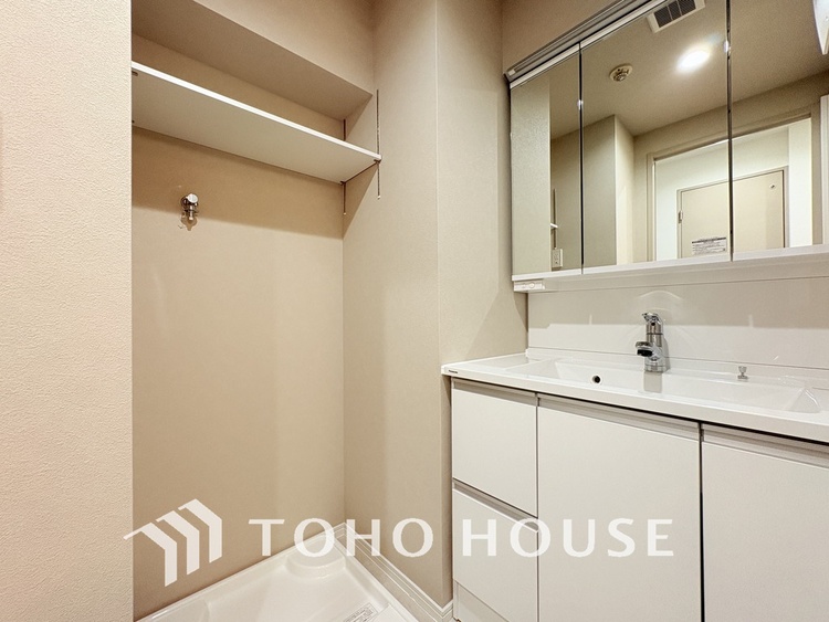 洗面 清潔感のある洗面室