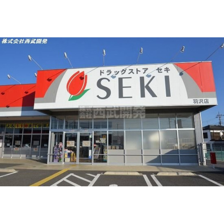 周辺 ドラックストアセキ羽沢店(約800m)