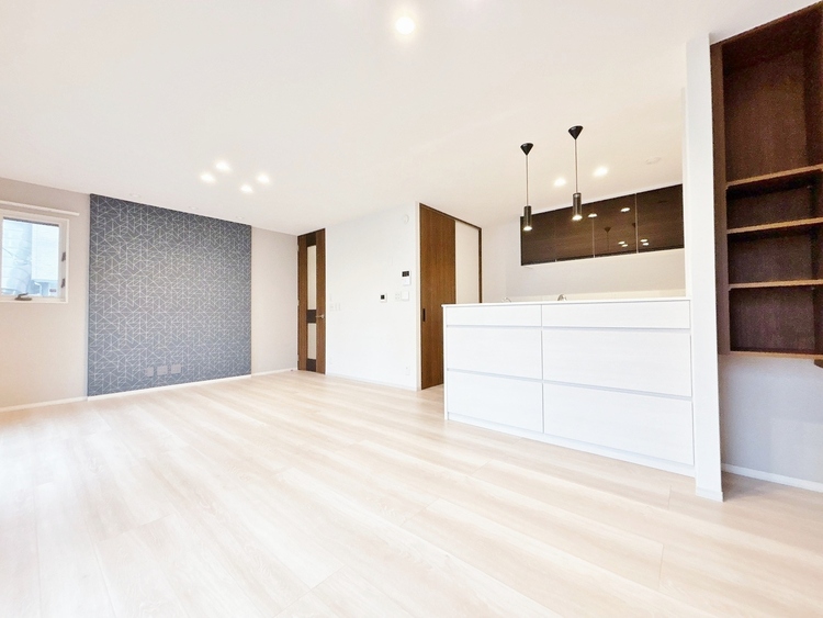 居間 豊かな居住性と、安心感を満たすクオリティが見事に調和した住空間。