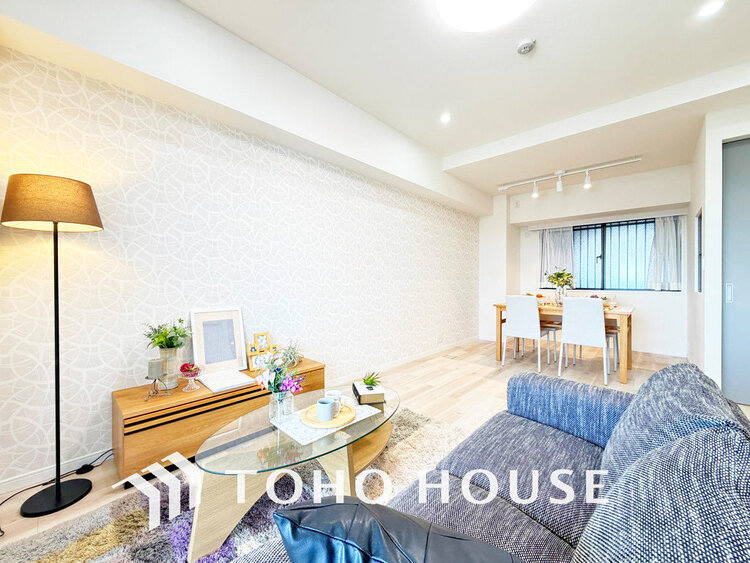 内装 家族みんなが爽やかに過ごせるように、光をたっぷり取り込んだLDK