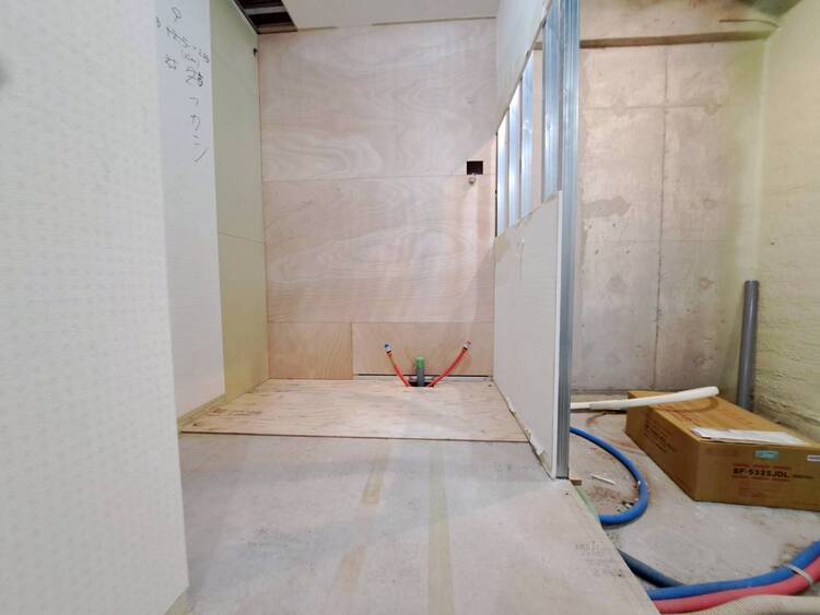 その他 十分な広さの脱衣所。